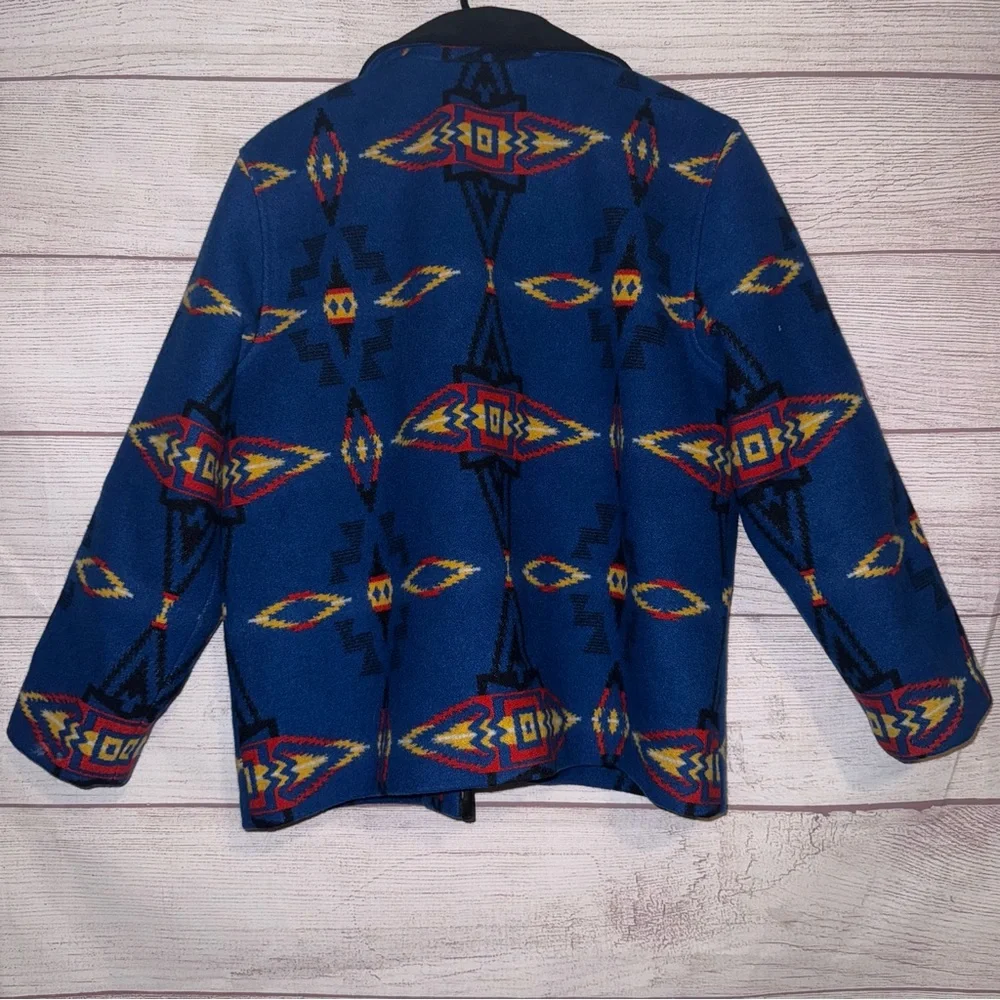 Pendleton Blue Multicolor Patterned Jacket - Picture 7 of 15